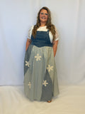 Patchwork Overall Dress - PLUS