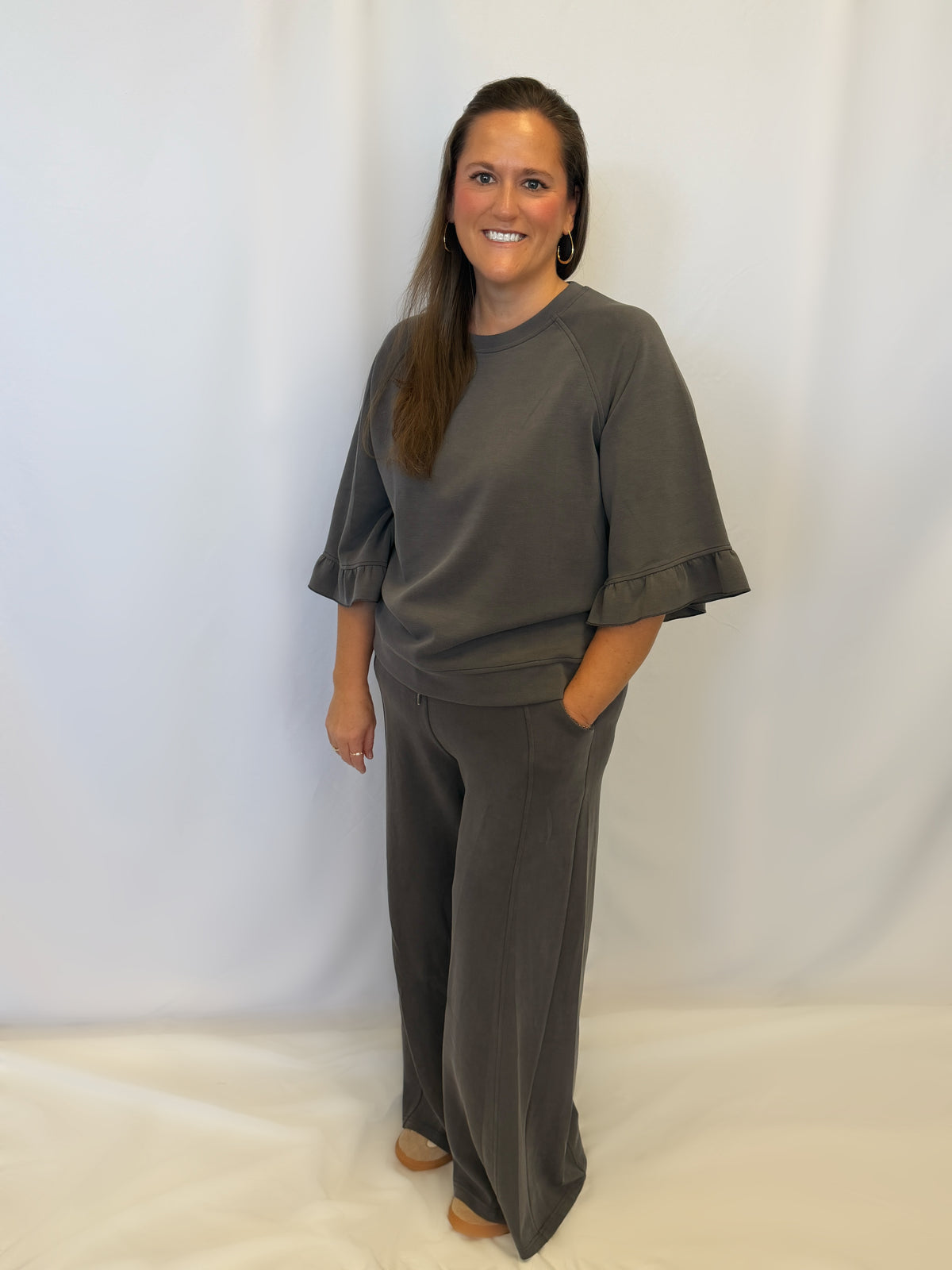 Spaceknit Wide Leg Pant