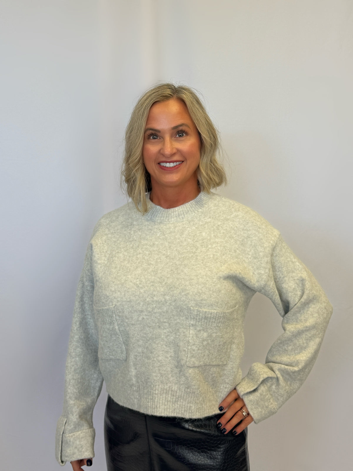 Heather Grey Sweater