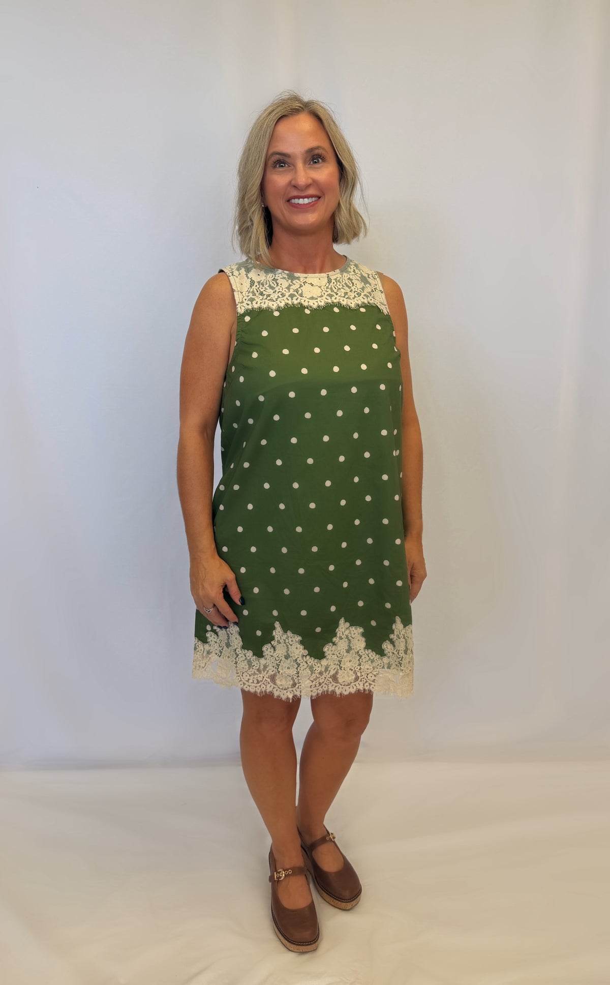 Olive You Polka Dot Dress