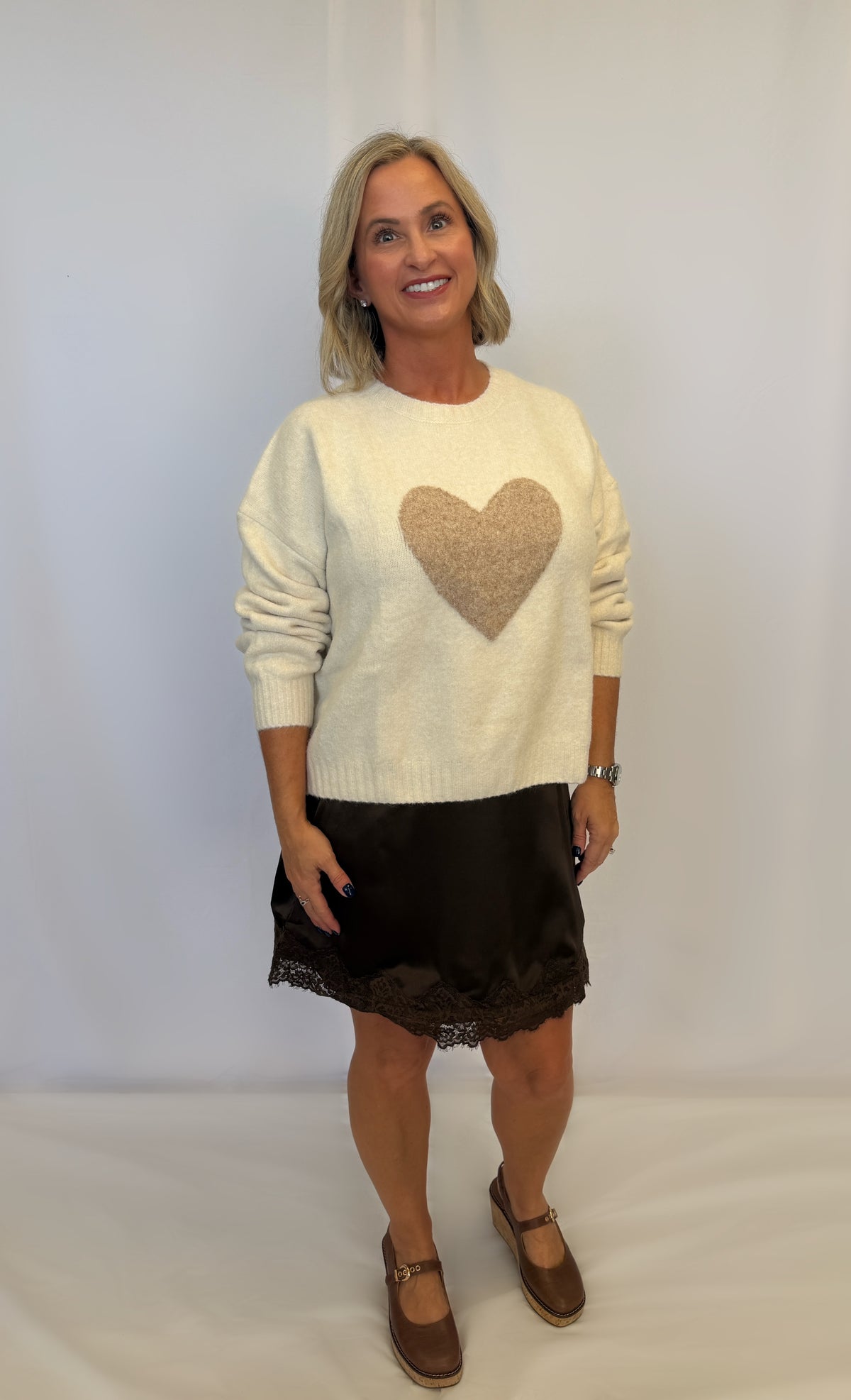 Heart Graphic Sweater