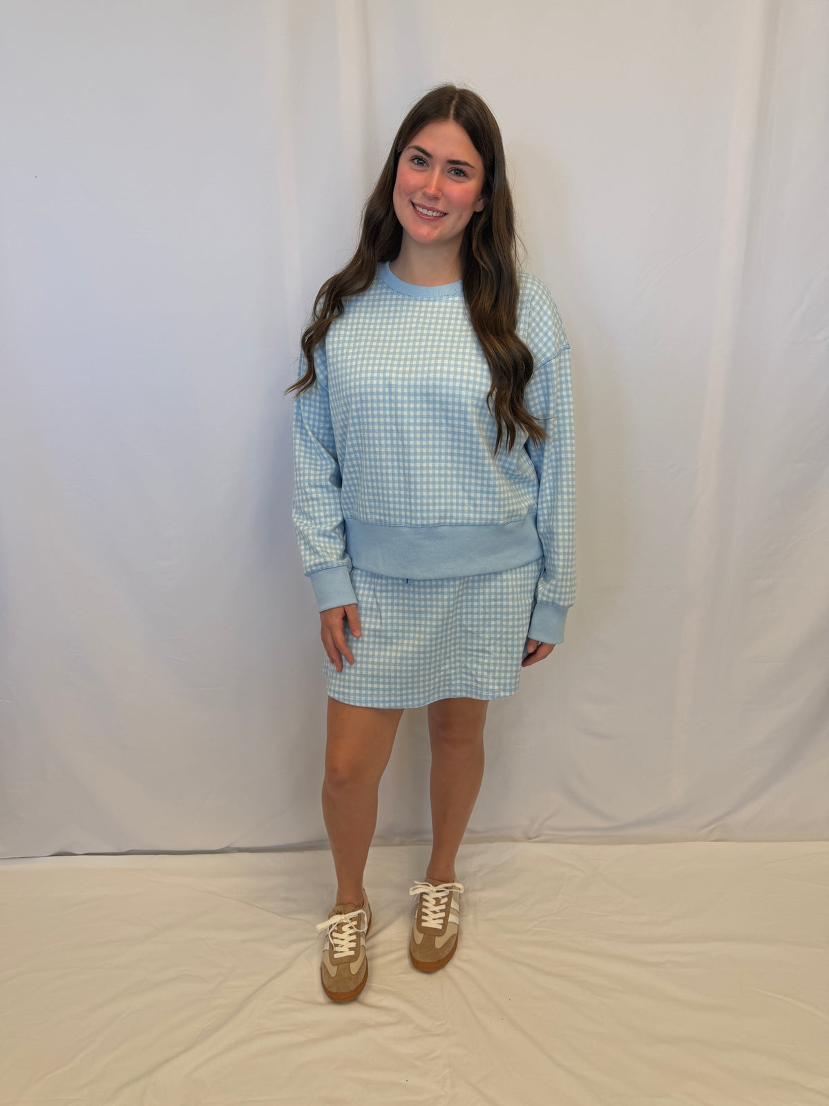 Blue Bell Check Skort