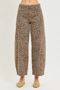 Brown Leopard Blue Jean