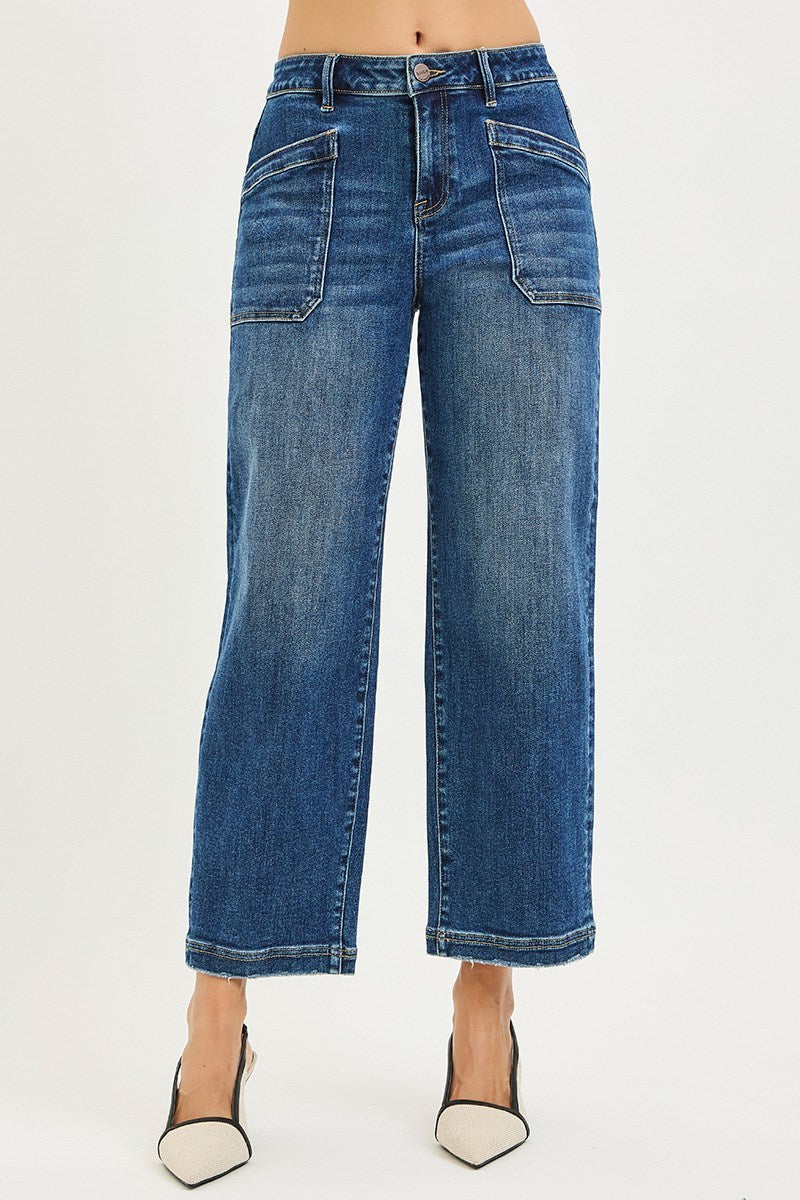 Slouchy Cropped Baggy Jean